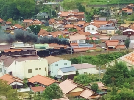 津和野でSL機関車が走ってました